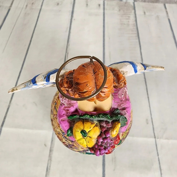 Jim Shore 2004 Retired Heartwood Creek Bountiful Angel 9.5" H B117675 Colorful - Picture 14 of 15